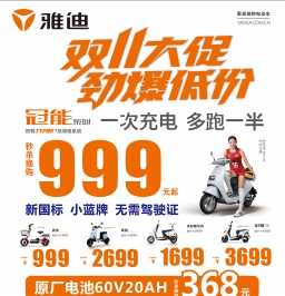 DM广告报总817期看点：雅迪电车双11劲爆低价，套房每日一套秒杀价！